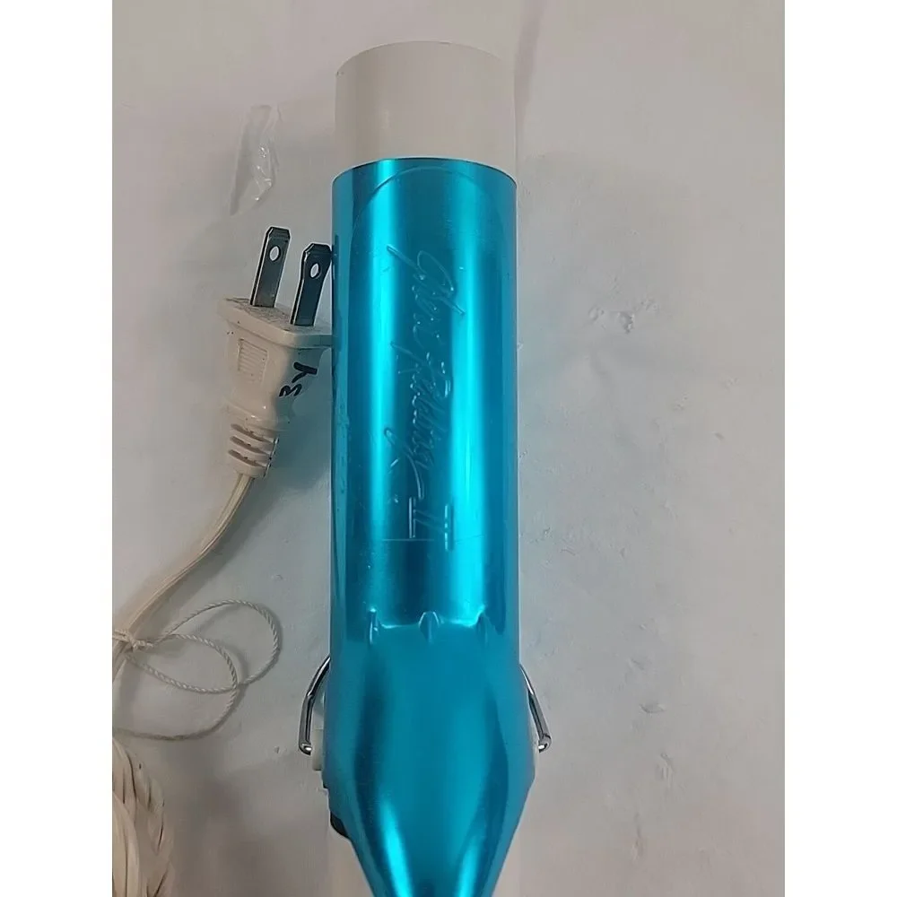 jheri redding‎ ii vintage 1 1/2in curling iron model cd150 blue and white